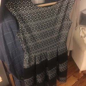 Cocktail fit n flare knee length dress semi-formal